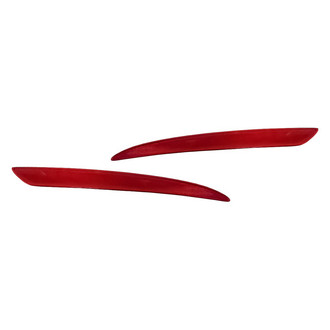 Replacement - Rear Driver and Passenger Side Bumper Reflector Set (CAPA Certified)