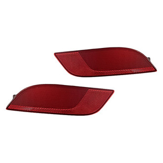 Replacement - Rear Driver and Passenger Side Bumper Reflector Set (CAPA Certified)