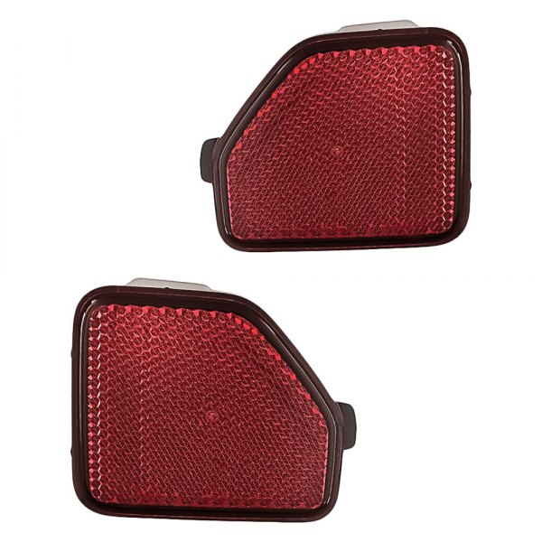 Replacement - Rear Driver and Passenger Side Bumper Reflector Set