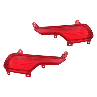 Replacement - Rear Driver and Passenger Side Bumper Reflector Set (Standard Line)