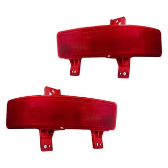 Replacement - Rear Driver and Passenger Side Bumper Reflector Set (CAPA Certified)