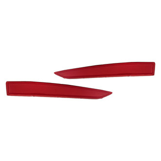 Replacement - Rear Driver and Passenger Side Bumper Reflector Set (CAPA Certified)