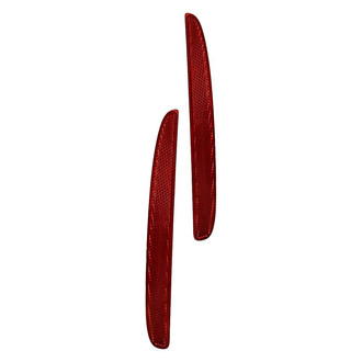 Replacement - Rear Driver and Passenger Side Bumper Reflector Set (CAPA Certified)