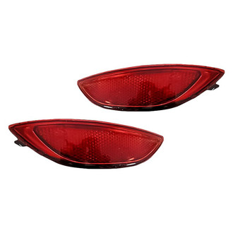 Replacement - Rear Driver and Passenger Side Bumper Reflector Set (Standard Line)