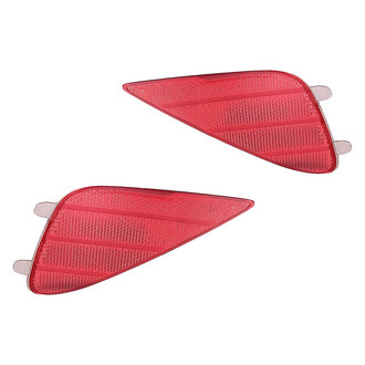 Replacement - Rear Driver and Passenger Side Bumper Reflector Set (CAPA Certified)