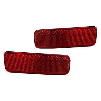 Replacement - Rear Driver and Passenger Side Bumper Reflector Set (Standard Line)