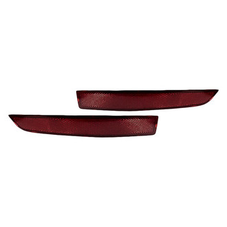 Replacement - Rear Driver and Passenger Side Bumper Reflector Set (CAPA Certified)