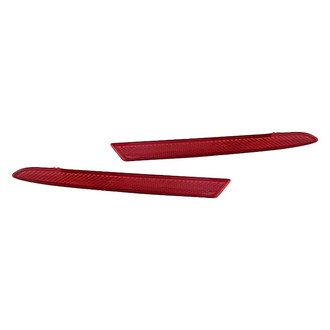 Replacement - Rear Driver and Passenger Side Bumper Reflector Set (CAPA Certified)