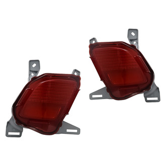 Replacement - Rear Driver and Passenger Side Bumper Reflector Set (Standard Line)