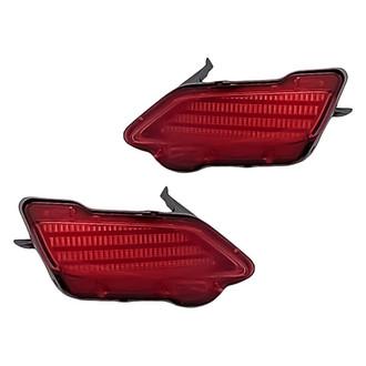 Replacement - Rear Driver and Passenger Side Bumper Reflector Set (Standard Line)