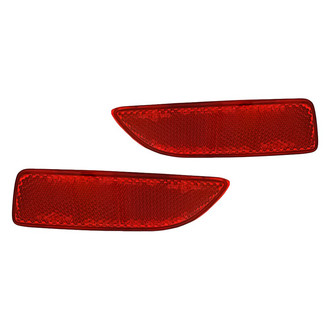 Replacement - Rear Driver and Passenger Side Bumper Reflector Set (Standard Line)