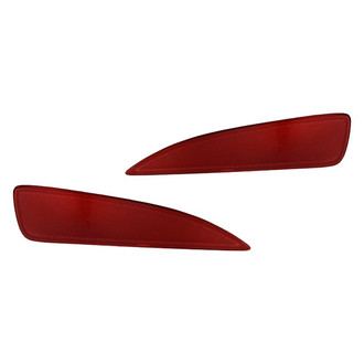 Replacement - Rear Driver and Passenger Side Bumper Reflector Set (CAPA Certified)