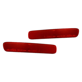 Replacement - Rear Driver and Passenger Side Bumper Reflector Set (CAPA Certified)