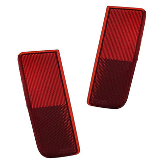 Replacement - Rear Driver and Passenger Side Bumper Reflector Set (Standard Line)