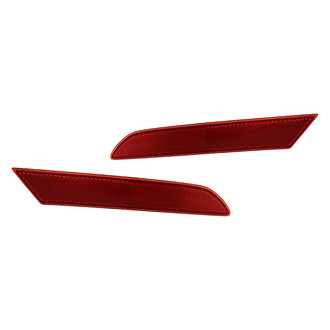 Replacement - Rear Inner Driver and Passenger Side Bumper Reflector Set (CAPA Certified)