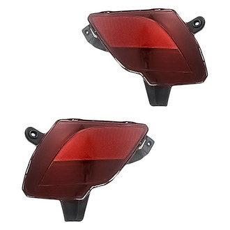 Replacement - Rear Driver and Passenger Side Bumper Reflector Set (Standard Line)