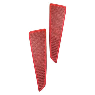 Replacement - Rear Driver and Passenger Side Bumper Reflector Set (CAPA Certified)