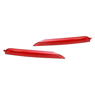 Replacement - Rear Driver and Passenger Side Bumper Reflector Set (CAPA Certified)