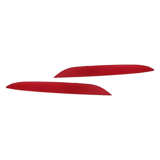 Replacement - Rear Driver and Passenger Side Bumper Reflector Set (CAPA Certified)
