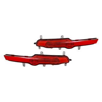 Replacement - Rear Driver and Passenger Side Bumper Reflector Set (Standard Line)