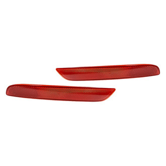 Replacement - Rear Driver and Passenger Side Bumper Reflector Set (CAPA Certified)