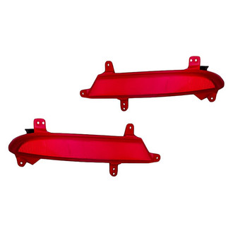 Replacement - Rear Driver and Passenger Side Bumper Reflector Set (Standard Line)