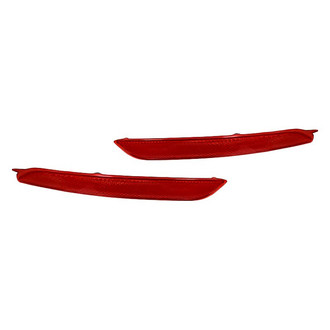 Replacement - Rear Driver and Passenger Side Bumper Reflector Set (CAPA Certified)
