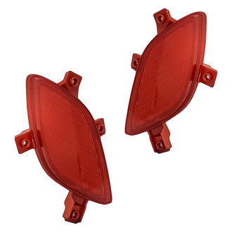 Replacement - Rear Driver and Passenger Side Bumper Reflector Set (Standard Line)