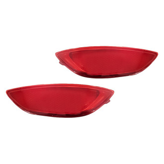 Replacement - Rear Driver and Passenger Side Bumper Reflector Set (CAPA Certified)