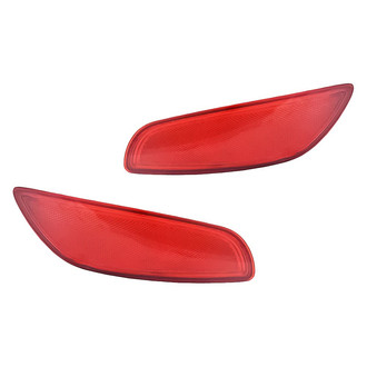 Replacement - Rear Driver and Passenger Side Bumper Reflector Set (CAPA Certified)