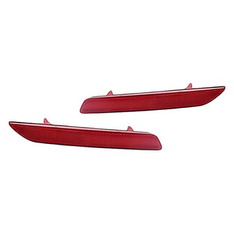 Replacement - Rear Driver and Passenger Side Bumper Reflector Set (CAPA Certified)