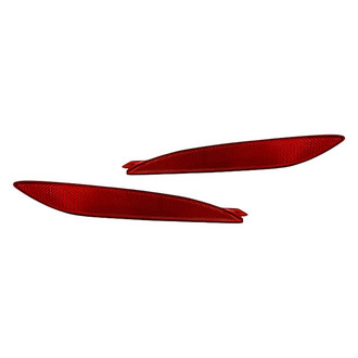 Replacement - Rear Driver and Passenger Side Bumper Reflector Set (Standard Line)