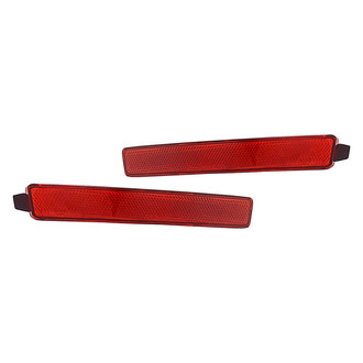 Replacement - Rear Driver and Passenger Side Bumper Reflector Set (Standard Line)