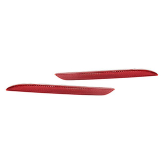 Replacement - Rear Driver and Passenger Side Bumper Reflector Set (CAPA Certified)