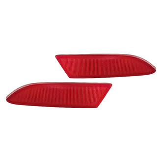 Replacement - Rear Driver and Passenger Side Bumper Reflector Set (Standard Line)