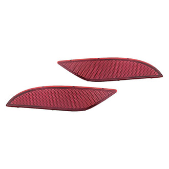 Replacement - Rear Driver and Passenger Side Bumper Reflector Set (Standard Line)