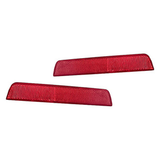 Replacement - Rear Driver and Passenger Side Bumper Reflector Set (CAPA Certified)
