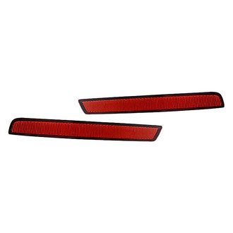 Replacement - Rear Driver and Passenger Side Bumper Reflector Set (CAPA Certified)