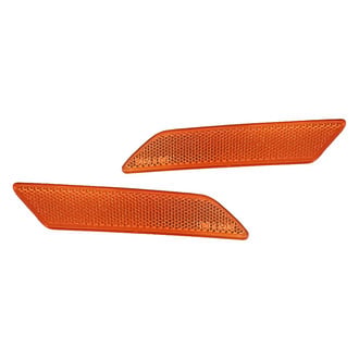 Replacement - Front Driver and Passenger Side Bumper Reflector Set (CAPA Certified)
