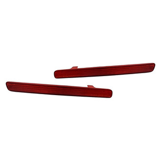 Replacement - Rear Driver and Passenger Side Bumper Reflector Set (Standard Line)