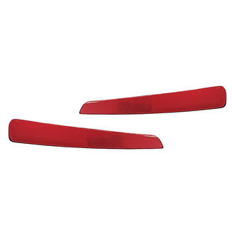 Replacement - Rear Driver and Passenger Side Bumper Reflector Set (CAPA Certified)