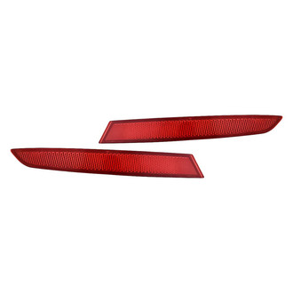 Replacement - Rear Driver and Passenger Side Bumper Reflector Set (CAPA Certified)