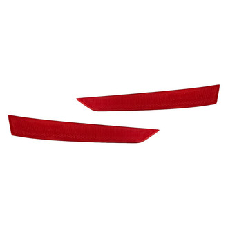 Replacement - Rear Driver and Passenger Side Bumper Reflector Set (CAPA Certified)