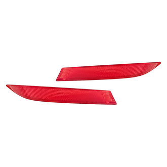 Replacement - Rear Driver and Passenger Side Bumper Reflector Set (CAPA Certified)