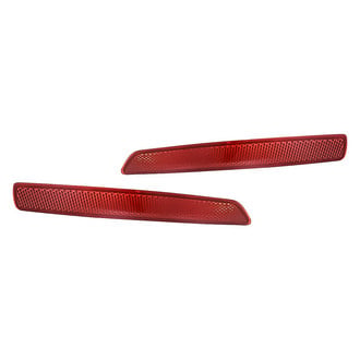 Replacement - Rear Driver and Passenger Side Bumper Reflector Set (CAPA Certified)