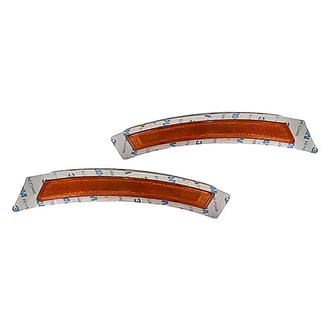 Replacement - Front Driver and Passenger Side Bumper Reflector Set (CAPA Certified)