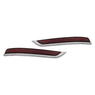 Replacement - Rear Driver and Passenger Side Bumper Reflector Set (CAPA Certified)