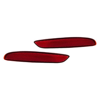 Replacement - Rear Driver and Passenger Side Bumper Reflector Set (CAPA Certified)