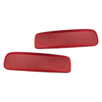 Replacement - Rear Driver and Passenger Side Bumper Reflector Set (CAPA Certified)
