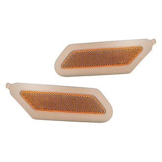 Replacement - Front Driver and Passenger Side Bumper Reflector Set (Standard Line)